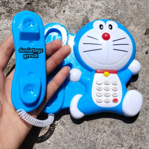 Mainan Edukasi Anak Telephone Doraemon Music 1713D | Mainan Anak Murah Meriah Dan Terbaru Bisa Bunyi Suara Dan Ada Lampu Di Bagian Atas | Telepone Rumah Karakter Doraemon Menggunakan Baterai Biasa | Mainan Bayi MUsik Teelphone Doraemon Yang Lucu
