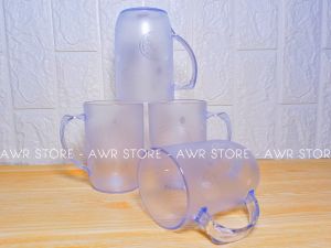 6PCS GELAS GANGGANG MIKA BENING TAHAN PANAS KOKOH VOLUME 400ML