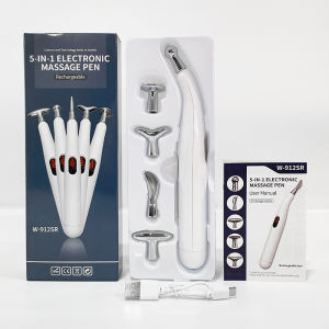 Bút Massage Châm Cứu Xung Điện Trị Liệu 912SR 5 Đầu Dò Sạc USB Làm Giảm Đau Nhức Hiệu Quả PVN6539