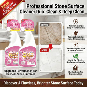 Powerful Stone Stain Remover Stubborn Stains Deep Cleaning Powder Granite Stone Cleaner Grime/Soap Scum/Hard Water Spots/Food Stains Remover