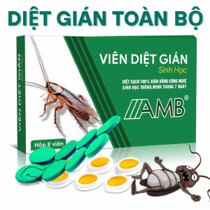 Thuốc diệt gián sinh học AMB Viện Hàn lâm khoa học Việt Nam diệt tận gốc tất cả các loại gián hiệu quả an toàn.
