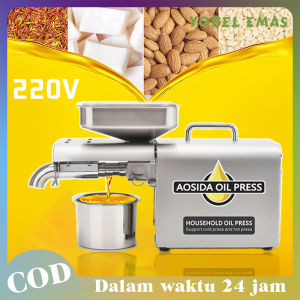 Mesin Press Oil Stainless Steel Mesin Minyak Biji Bijian Kacang Otomatis Untuk Rumah Tangga