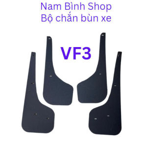 Bộ chắn bùn nhựa xe Vinfast VF3 - 4 chi tiết - tặng kèm ốc vít hạn chế tối đa bùn đất bắn lên xe.