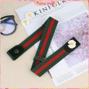 Yumi เข็มขัดผู้หญิง ใส่ง่าย หมดปัญหาเอวหลวม ประดับดอกเดซี่ ยางยืดล๊อคกับหูกางเกง belt