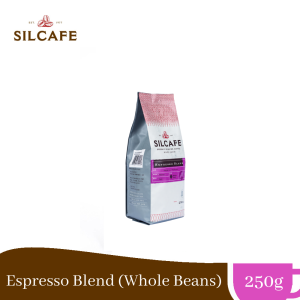Silcafe Espresso Blend Arabica Robusta dark roast for brewed coffee  whole beans and ground coffee 250g 1KG