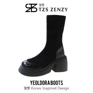 TZS Zenzy Yeoldora Boots - Sepatu Boots Wanita - Sepatu Boots Premium - Sepatu Boots - Sepatu Boots Fashion - Boots Cewek