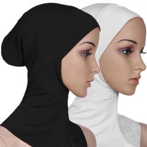 ER52858 26 Colors Hijab Inners Caps Stretchable Classic Under Scarf Scarves Beautiful Cotton Scarf Turbans Lady