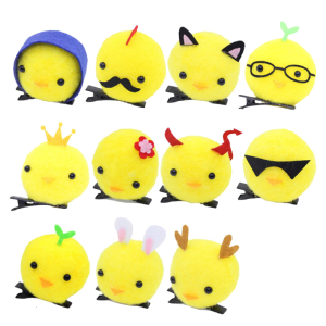 Cartoon Chick Hair Pin for Women Girl Yellow Chick Hair Clip Side Clip Hair Decors for Family Gathering Music Festival