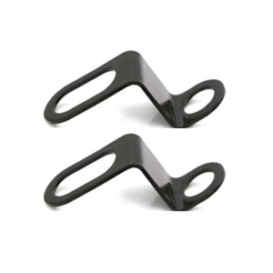 2Pcs Motorcycle Indicator Light Lamp Holder Metal Fork Ear Clamps Rear Turn Signal Relocation Bracket