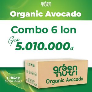 Thùng 6 Lon Sữa Hạt Ngũ Cốc Organic Avocado Singapore Không Đường Lactose BCAAs Duy Trì Sức Khỏe Khối Cơ 750gr