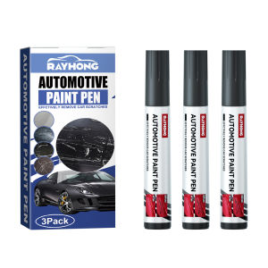 Rayhong Car Remover Scratch Repair Paint Pen Touch Up Pen Repair Maintenance Paint Care Automobile Accessories Black White 3 Pieces Paint Pen Paint For Cars Paint Scratch Repair Waterproof Auto Scratch Remover Pen Black/White
