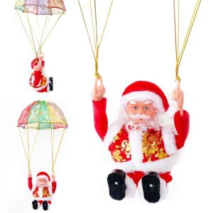 Christmas Santa Claus Parachute Electric Singing and Dancing Children’s Educational Christmas Toy Xmas Decor Gift