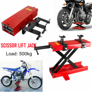 500KG Scissor Hoist Jack Lifting Cranes Motorcycle Repair Stand Center Scissor Lift Hoist Workshop Bench Lifting Tool