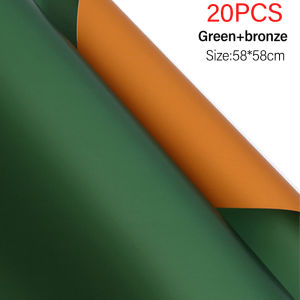 20PCS Two-color Sided Flower Paper Bouquet Wrapping Paper Wrapped Flower Paper Gift Wrapping Paper Waterproof Wrapping Paper