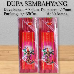 Dupa Hio Sembahyang 3 Jam Abu Tidak Panas Isi 30Btg