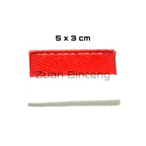 BORDIR MERAH PUTIH/BED BADGE MERAH PUTIH BORDIR