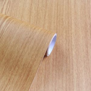 Dày 3D vân gỗ hình nền tự dính cửa gỗ Đồ nội thất cũ màng bảo vệ không thấm nước PVC tủ quần áo bảng Sticker