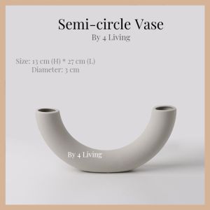 4 Living Ins Style Ceramic Vase Nordic Decorations Artistic Flower Pot Flower Vase Home Decor 陶瓷花瓶 Pasu Bunga