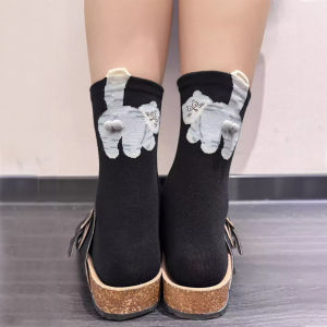 ถุงเท้าแมวตลกลูกบอลสามมิติของขวัญถุงเท้าผู้หญิงแบบลำลองบุคลิกภาพสำหรับคนรักแมว