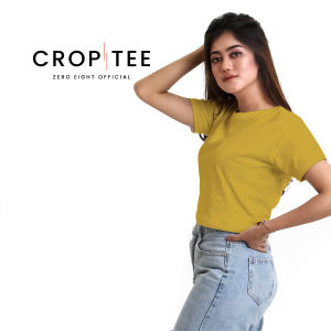 KAOS CROP TOP KAOS CROP TOP WANITA CROP TEE KOAS POLOS WANITA COTTON COMBED 24s TERBARU