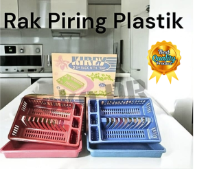 Rak Piring Plastik / Tempat Pengering Piring susun satu / Dragon Star / Plastik