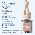 CE Craft Cinnamon Sugar Car Air Hanging Fragrance Oil Diffuser – Car Air Freshener Diffuser for Essential Oils, Scents Fragrance Aromatherapy Automobile Diffuser, Long Lasting Car Diffuser Bottle. 