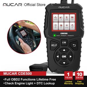 MUCAR CDE500 OBD2 Scanner car diagnostic scanner Check Engine Car Code Reader with Lifetime Upgrade Car Diagnostic Scanner EOBD Clean Code Diagnostic Tool