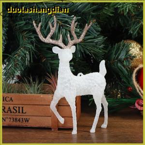 [Duola] Deer Christmas Forest Elk White Flash Dessert Table Decor for Home