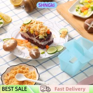 SHNGki No Stick Musubi Maker Press With Small Rice Paddle Sushi Making Kit Onigiri Mold Luncheon Meat Press Hawaiian Musubi Maker Mold