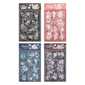 6Piece Removable Decorative Sticker For Office Supplies School Projects Waterproof Scrapbooking Accessories