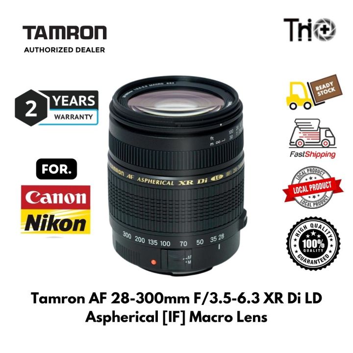 Tamron AF 28-300mm F/3.5-6.3 XR Di LD Aspherical [IF] Macro Lens For Canon & Nikon (2 Year Warranty )