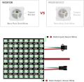 BTF-LIGHTING WS2812B RGB 5050SMD Individually Addressable Digital 16x16 256 Pixels 6.3in x 6.3in LED Matrix Flexible FPCB Dream Full Color Works with K-100. 