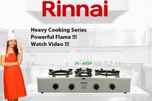 Rinnai RI-4RSPN - Heavy Duty Table Top 4 Burner Gas Stove | Dapur Gas |