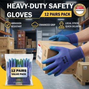 12 Pair Level 5 Cut Resistant Work Gloves Comfort Grip Gloves For Gardening