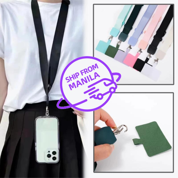 🔥Fast shipping🔥Widen Anti-lost Crossbody Mobile Phone Neck Strap Wrist  Nylon Universal with Card Lanyard Adjustable For Smart Phone Lazada PH