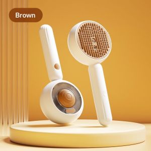 QIHUISHI Lông thú cưng Spa & Tắm Phun lược với một-nút lông đẩy và sương mù chức năng cho mèo và chó chống tĩnh điện tự làm sạch