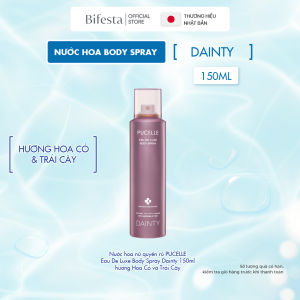 Nước hoa nữ quyến rũ PUCELLE Eau De Luxe Body Spray Dainty 150ml hương Hoa Cỏ và Trái Cây
