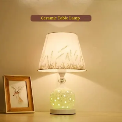 IKEA Ceramic Table Lamp Table Lamp Bedside Table Lamp Lampu Meja Bilik Tidur Lampu Meja Seramik lampumeja tablelamp