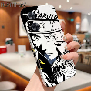 Hontinga All-inclusive Film Casing For OPPO A17 A17K A57 2022 A77S 4G Case Korean film Phone Case Anime Sketch Black White Naruto Back Casing lens Protector Design Hard Cases Shockproof Shell Full Cover Casing For Girls