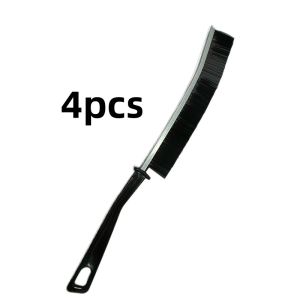 4pcs Durable Long Handle Crevice Cleaning Brush Hard Bristle Grout Gap Brush For Bathroom Kitchen