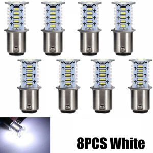 【WOKEN】8 chiếc đèn Flash Đèn Phanh LED xe máy xe hơi xe hơi Đèn hậu xe máy Đèn Flash 1157 6W 6500K đèn đảo chiều đỗ xe độ sáng cao 12V đèn cảnh báo màu trắng/đỏ/Đèn xanh dương