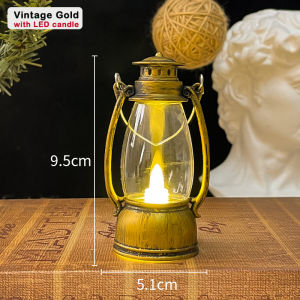 Sanxun Retro Castle LED Night Lamp Portable Mini Lantern Light Classical Home Gardern Wedding Party Hanging Decoration