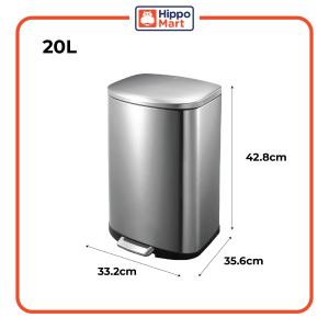 EKO | Della | 6L | 12L | 20L | 35L | 50L | Pedal Dustbin | Soft Closing | Indoor Dustbin