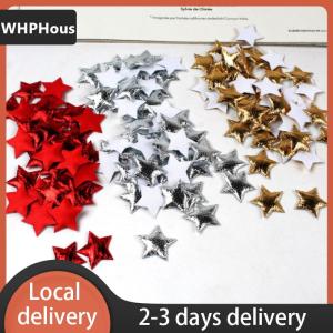 [COD] WHPHous Ship within 24 hours 100Pcs   Stars for Christmas Party Decor Foam Fabric Stars DIY Scrapbook Cards Ornaments Embellishments Accessory