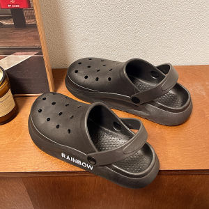 [Free Shipping] Korean-Style Niche Student Clogs For Women Summer Soft-Soled Non-Slip Breathable Simple Versatile Half-Toe Slippers Trendy