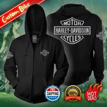 Harley davidson jacket with hoodie online