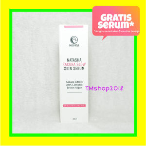 Natasha Skincare Sakura Glow Skin Serum 20 ml by dr Fredi Setyawan Original Sakura Extract AHA Complex Brown Algae Brightening Hydrating Essence Melembabkan Mencerahkan
