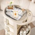 Trolley Cart Multi-layer storage rack With Drawer Space Saver Shelf  Bedroom Organizer Trolley. 
