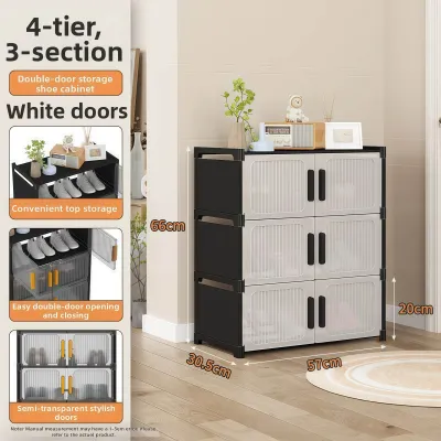 Goody Large Capacity Shoe Rack Organizer Waterproof Dustproof Storage Cabinet Simple Multi-layer Shoe Rack