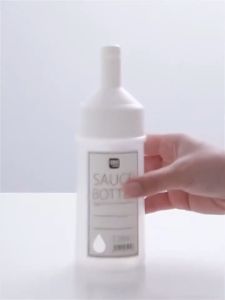 Bình Đựng Sốt Tương Ớt Tương Cà Tiện Lợi Nhựa Trong Suốt Có Nắp Đậy Chai Đựng Sốt Nắp Bật